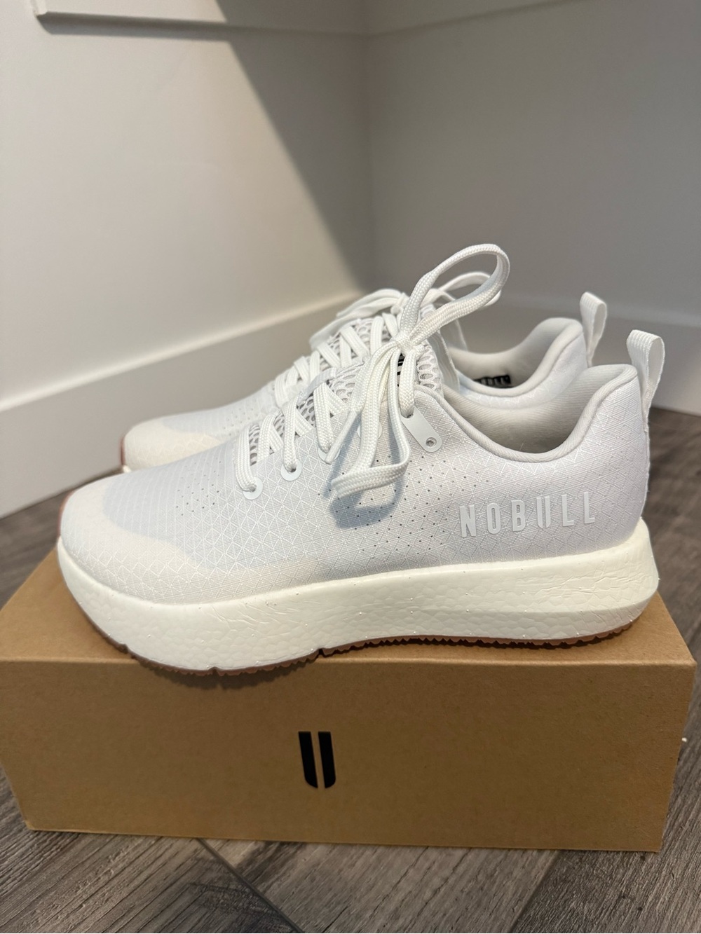 NOBULL Women's White Trainer Drive Ripstop